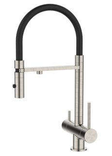 Смеситель для кухни IDDIS Ace ACEBNFFi05 с фильтром и гибким изливом сатин